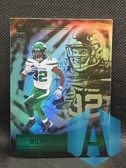 2021 Panini Illusions #93 Michael Carter Green Parallel New York Jets